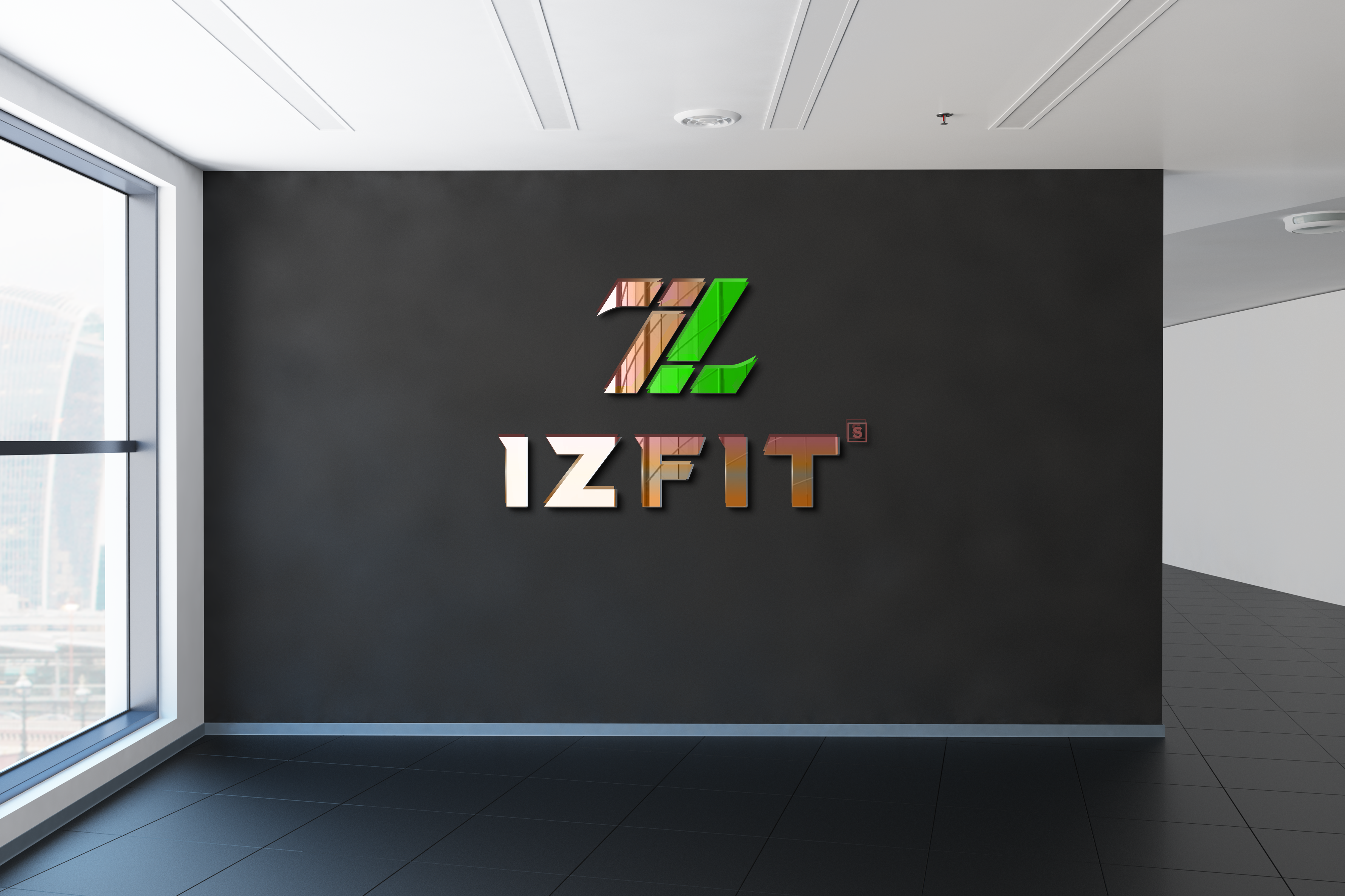 Mockup von dem IZFit Logo